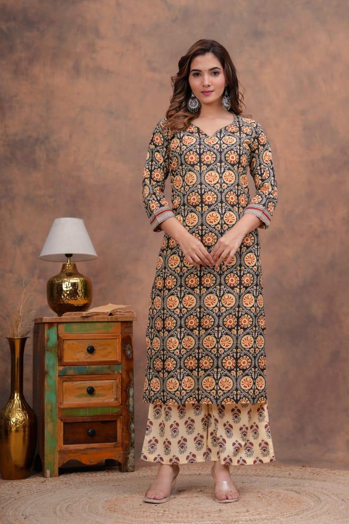 Kurta Set With Cotton Dupatta