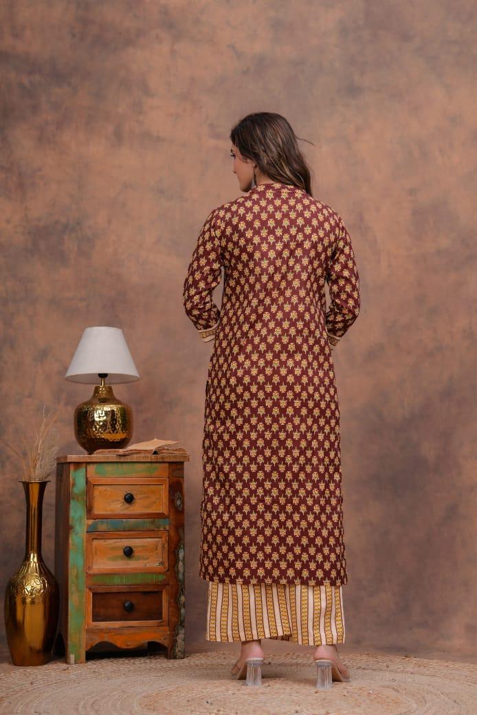 Kurta Set With Cotton Dupatta