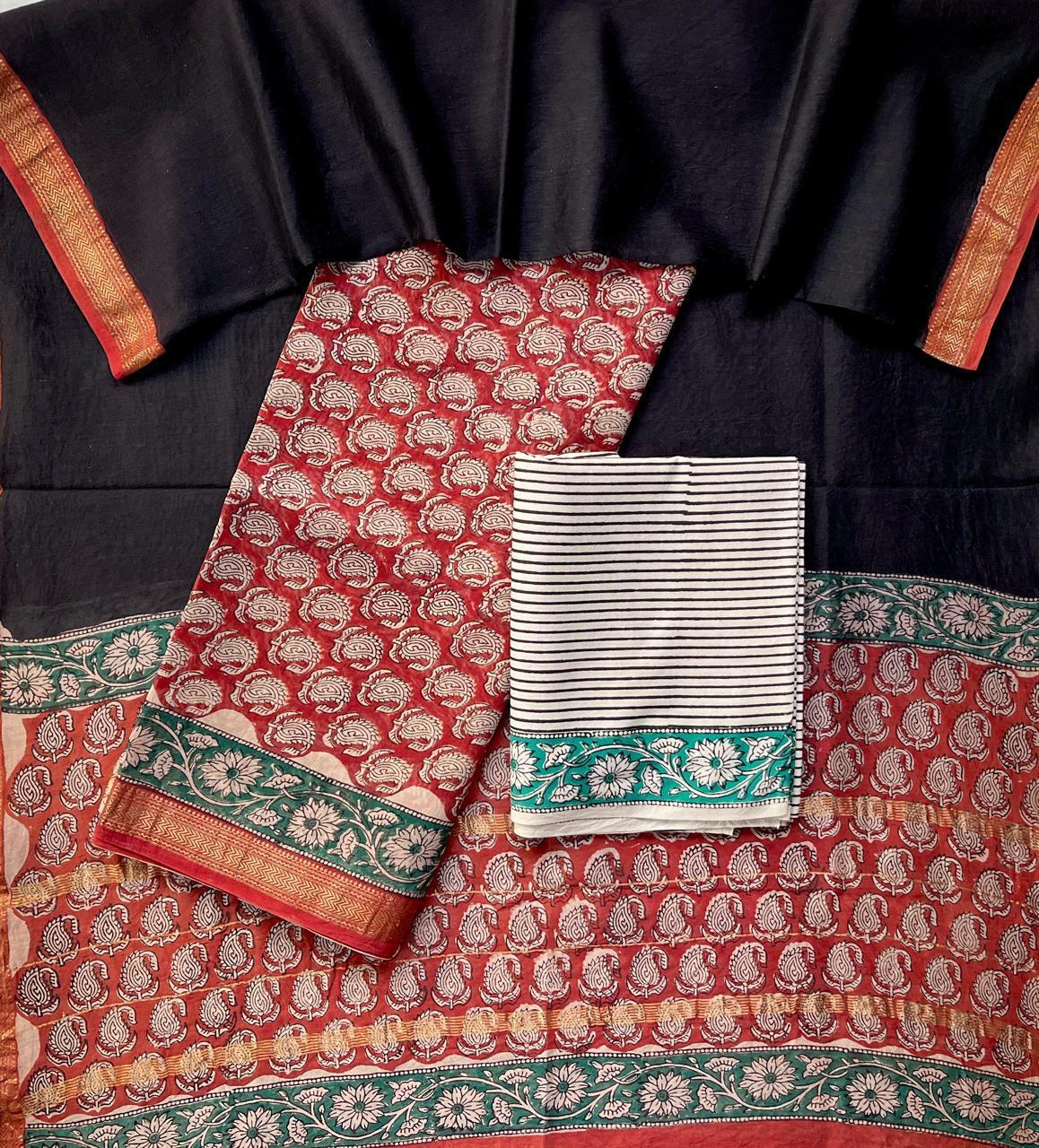 Maheshwari Suits With Maheshwari Dupatta