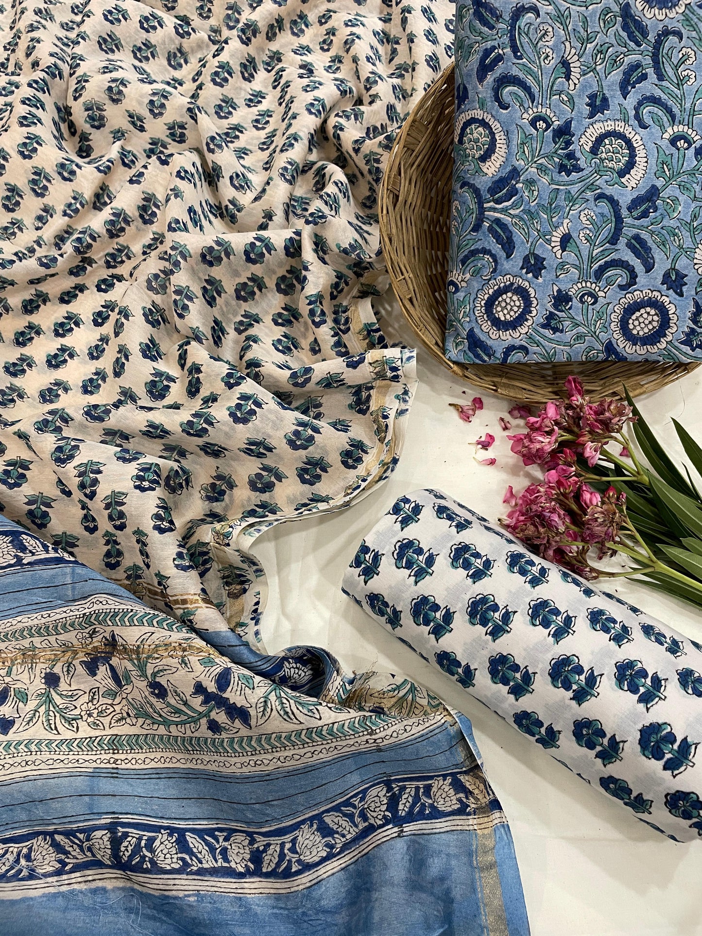 Chanderi Silk Suits With Pure Chanderi Silk Dupatta