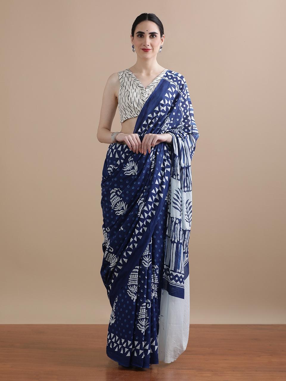 Cotton Printed Sarees