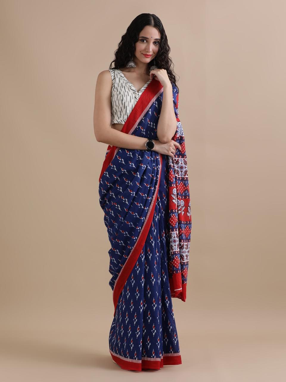 Cotton Printed Sarees