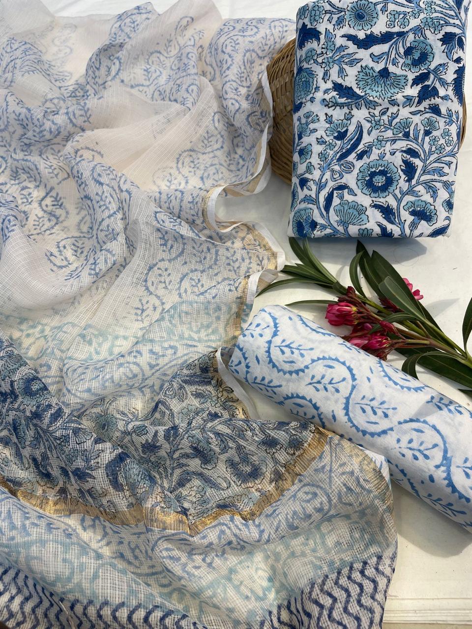 Cotton Suit With Cotton Dupatta
