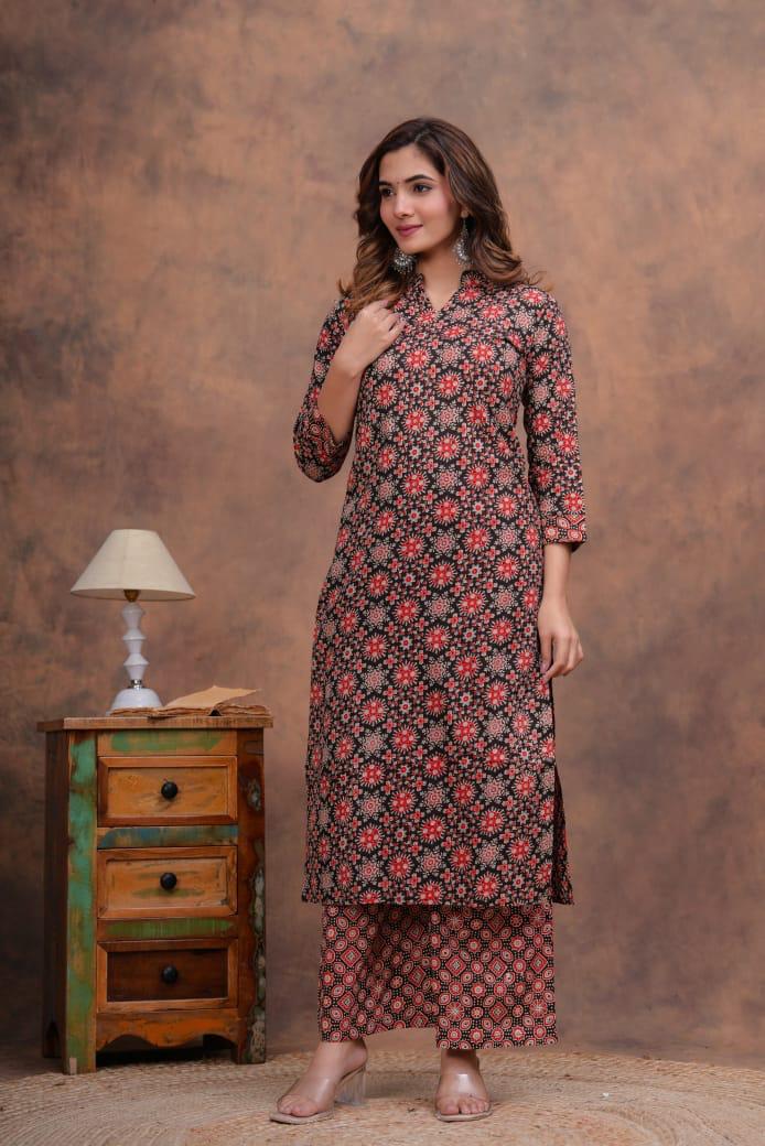Kurta Set With Cotton Dupatta