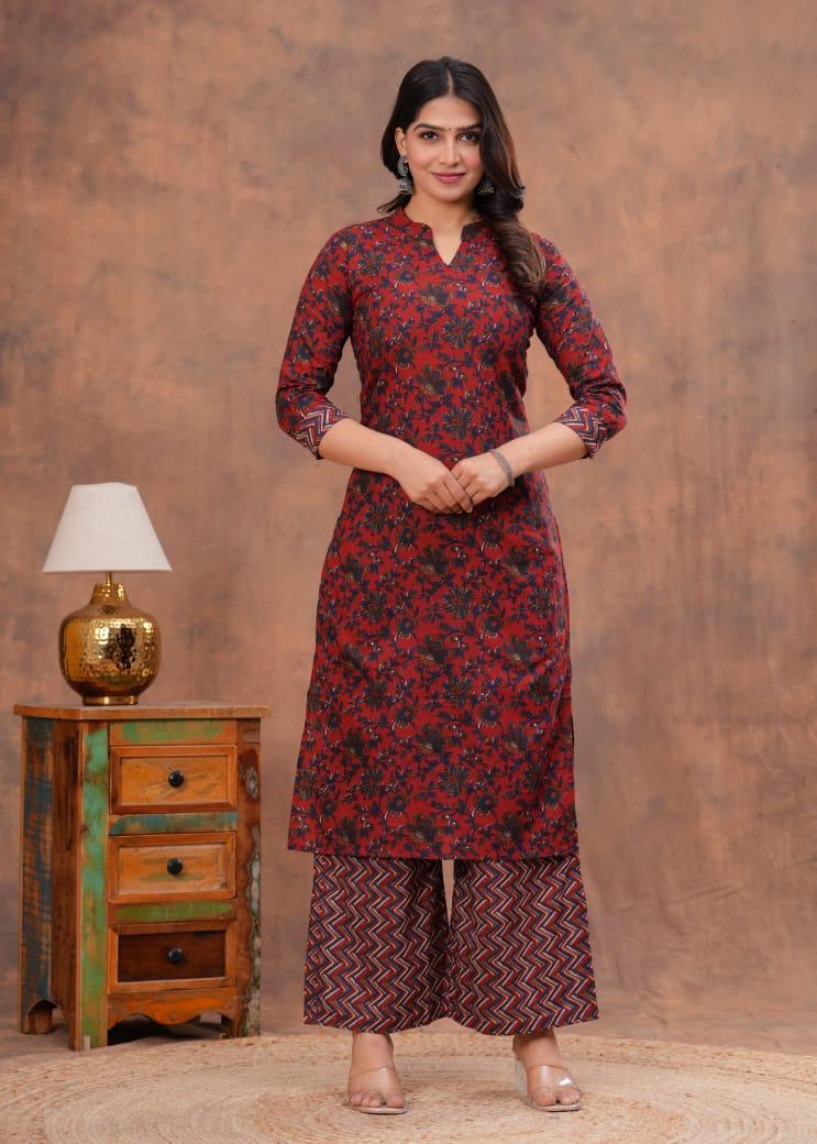 Kurta Set With Cotton Dupatta