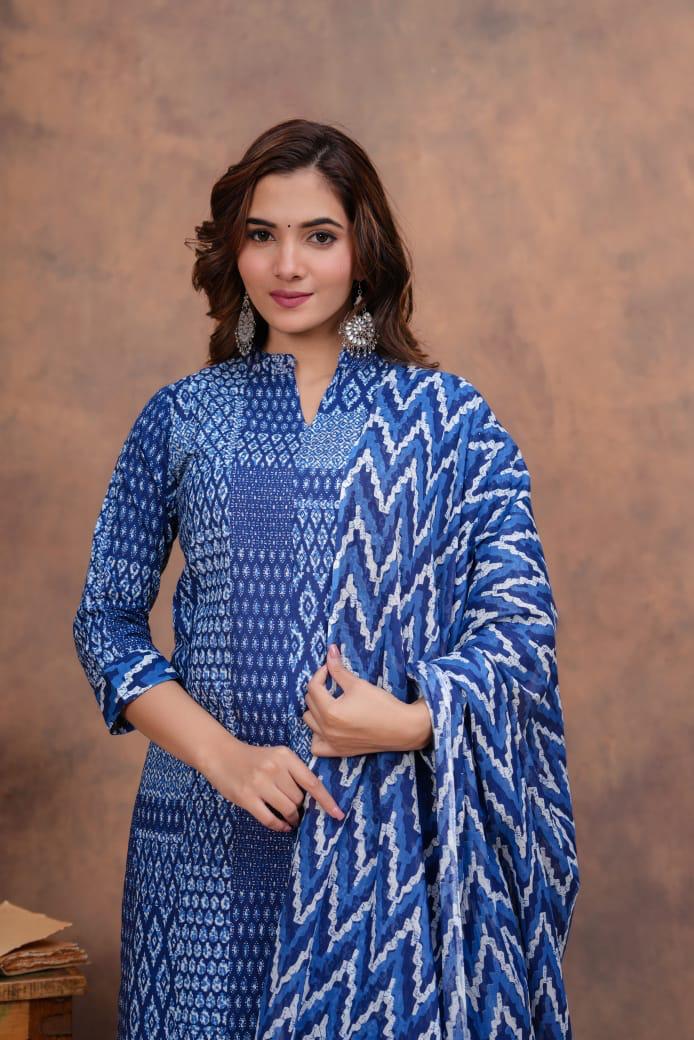 Kurta Set With Cotton Dupatta