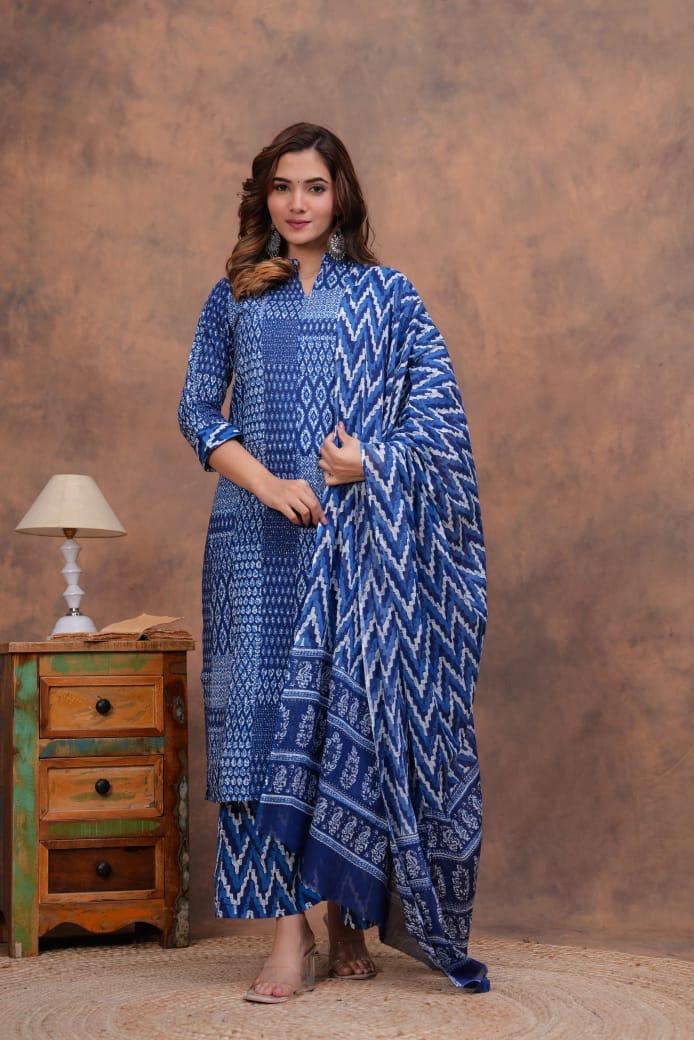 Kurta Set With Cotton Dupatta