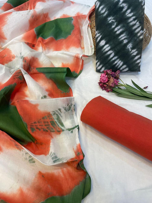 Cotton Suit With Cotton Dupatta