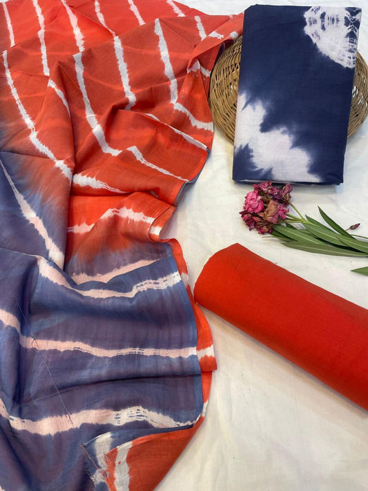 Cotton Suit With Cotton Dupatta