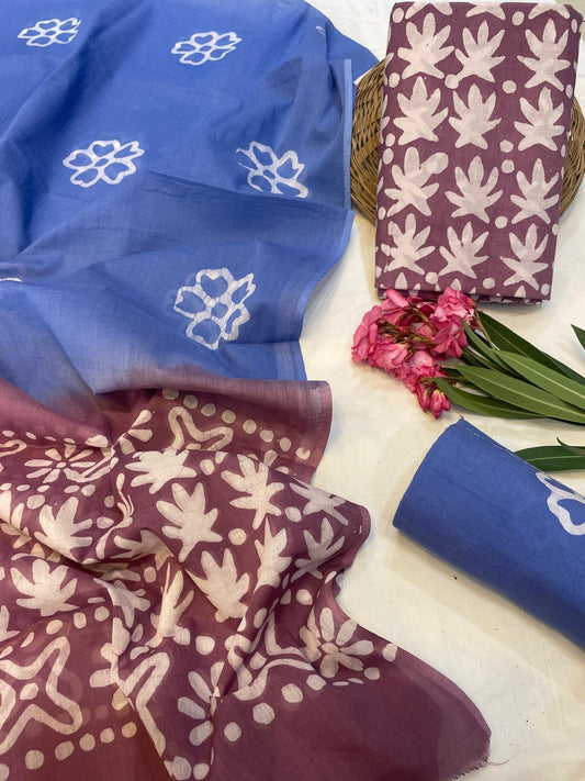 Cotton Suit With Cotton Dupatta