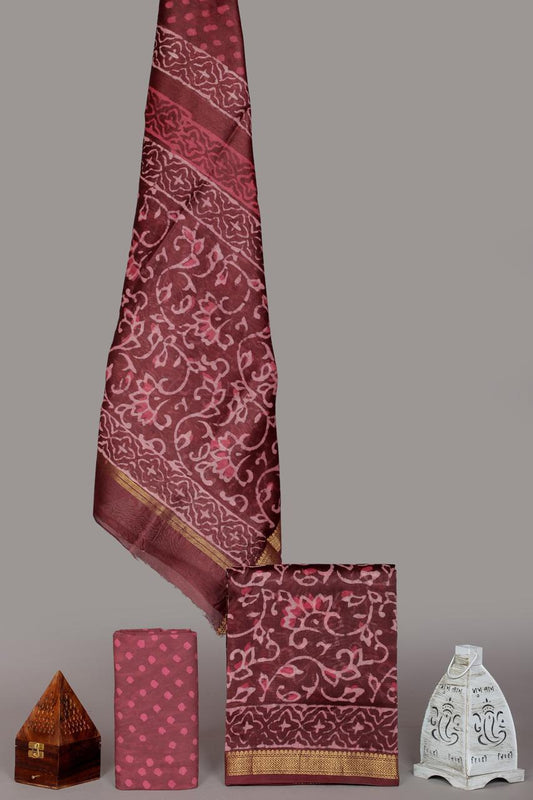 Maheshwari Suits With Maheshwari Dupatta