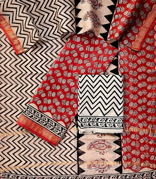 Maheshwari Suits With Maheshwari Dupatta