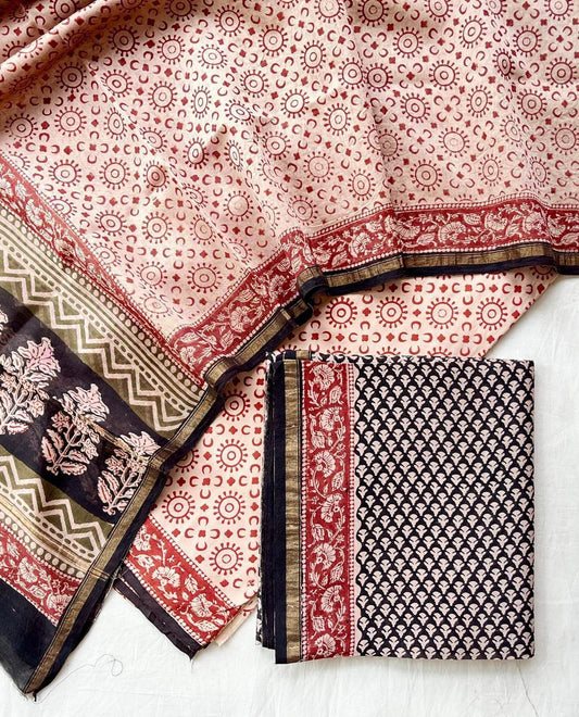 Chanderi Silk Suits With Pure Chanderi Silk Dupatta