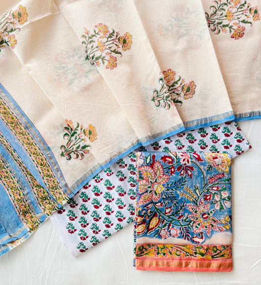 Chanderi Silk Suits With Pure Chanderi Silk Dupatta