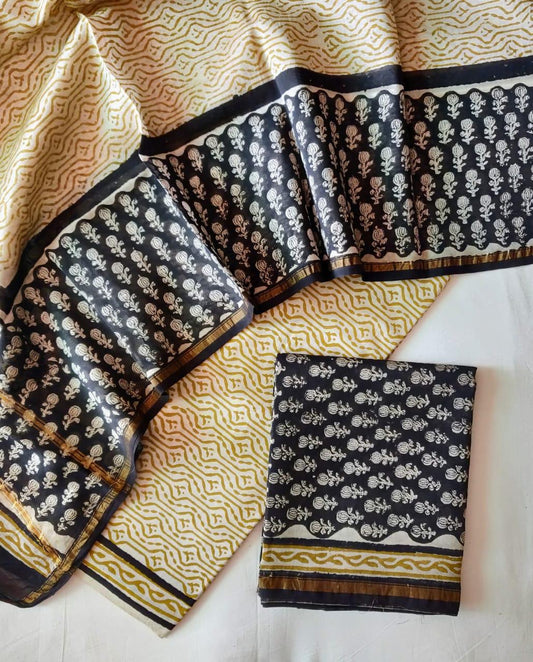 Chanderi Silk Suits With Pure Chanderi Silk Dupatta