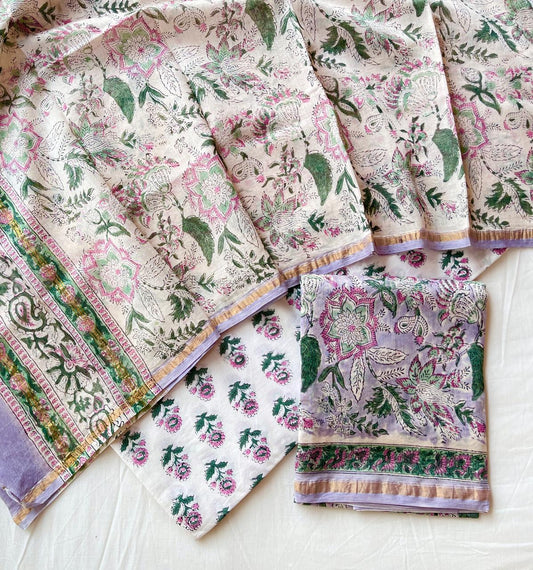 Chanderi Silk Suits With Pure Chanderi Silk Dupatta