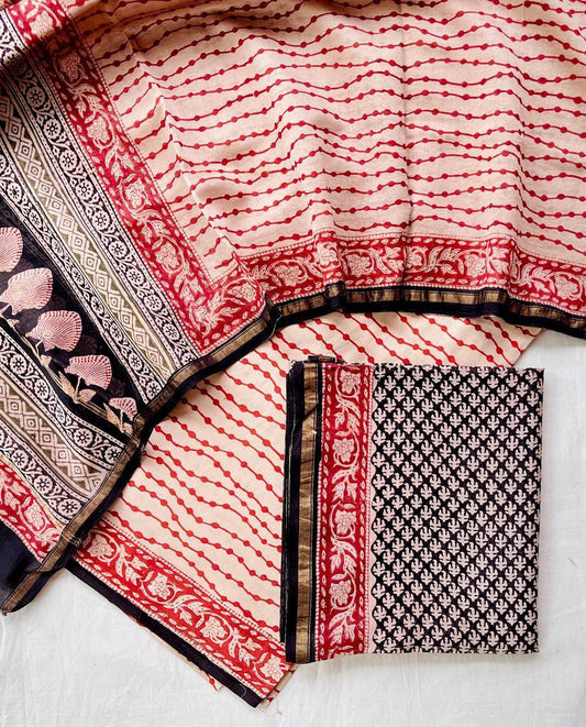 Chanderi Silk Suits With Pure Chanderi Silk Dupatta