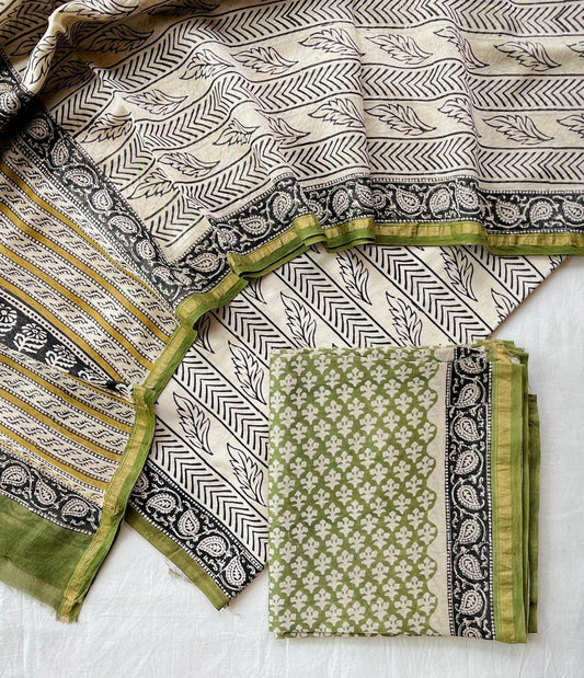 Chanderi Silk Suits With Pure Chanderi Silk Dupatta