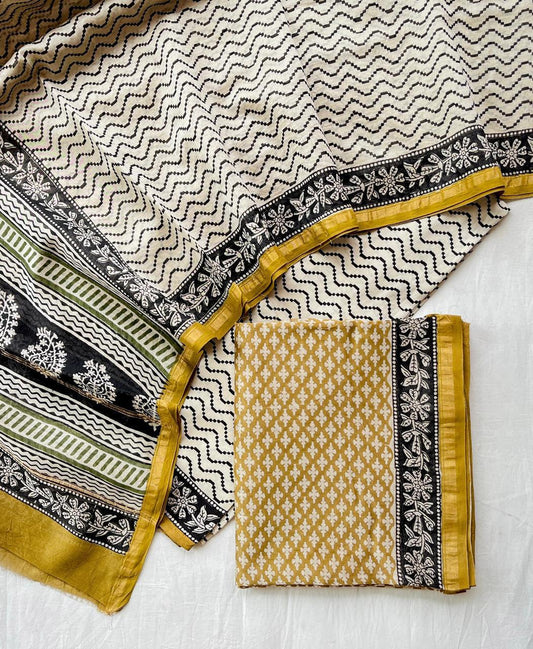 Chanderi Silk Suits With Pure Chanderi Silk Dupatta