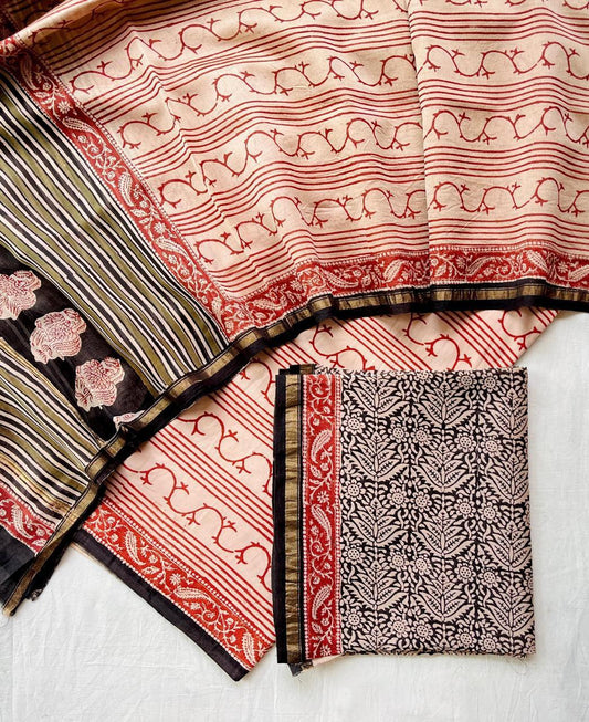 Chanderi Silk Suits With Pure Chanderi Silk Dupatta