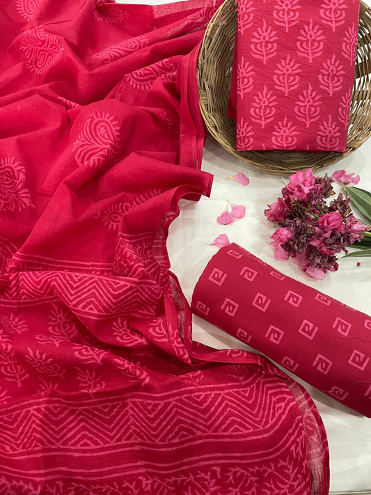 Cotton Dupatta Suit