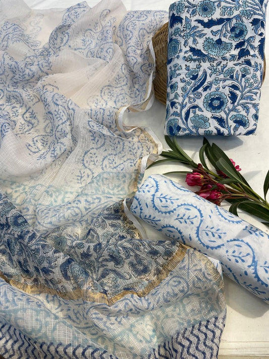 Cotton Suit With Cotton Dupatta
